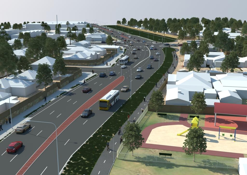 Concept image of South Road Upgrade between Torrens Road and River Torrens