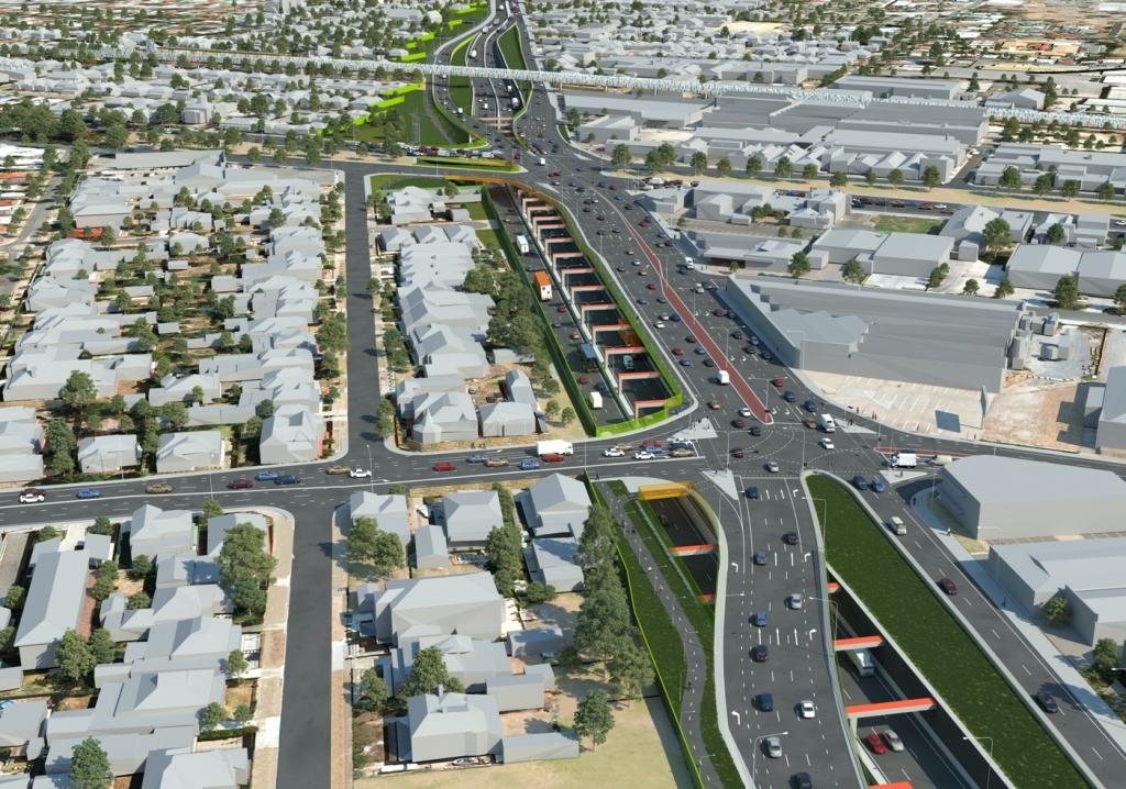 Concept image of South Road Upgrade between Torrens Road and River Torrens