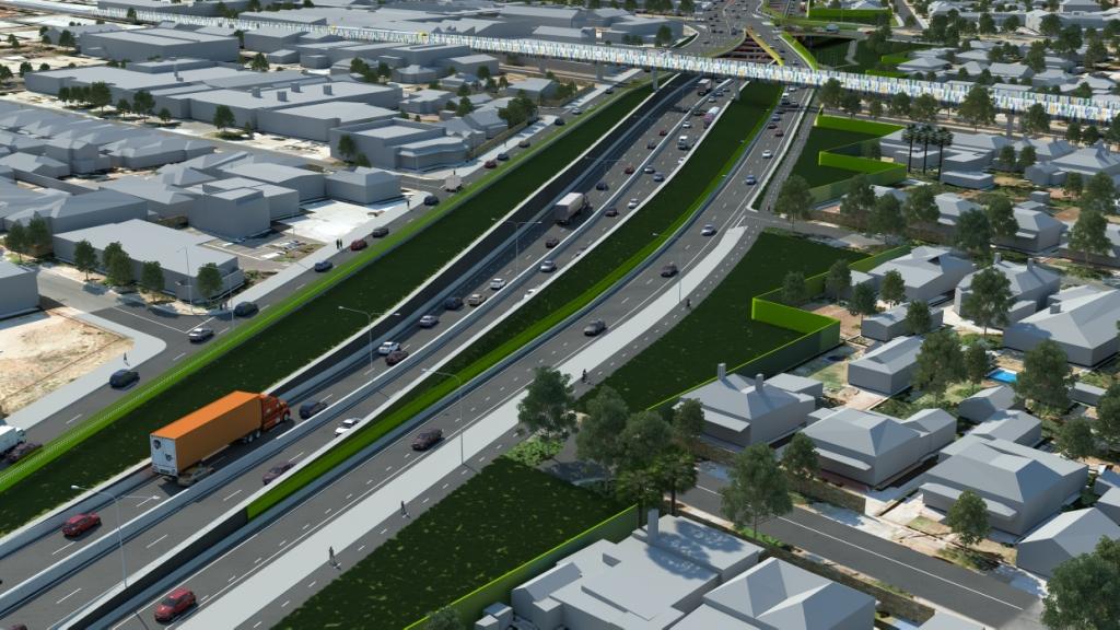 Concept image of South Road Upgrade between Torrens Road and River Torrens