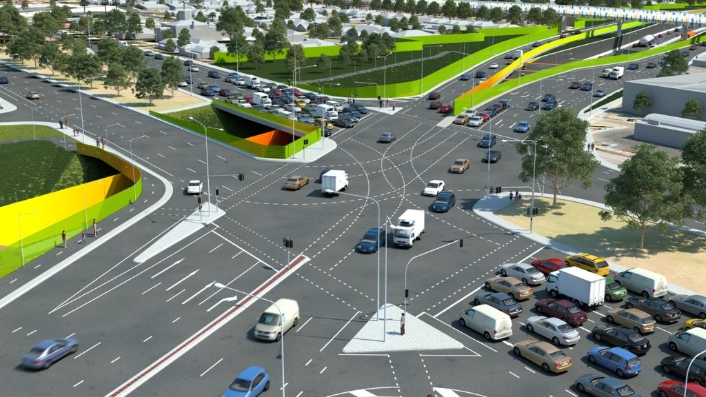 Concept image of South Road Upgrade between Torrens Road and River Torrens